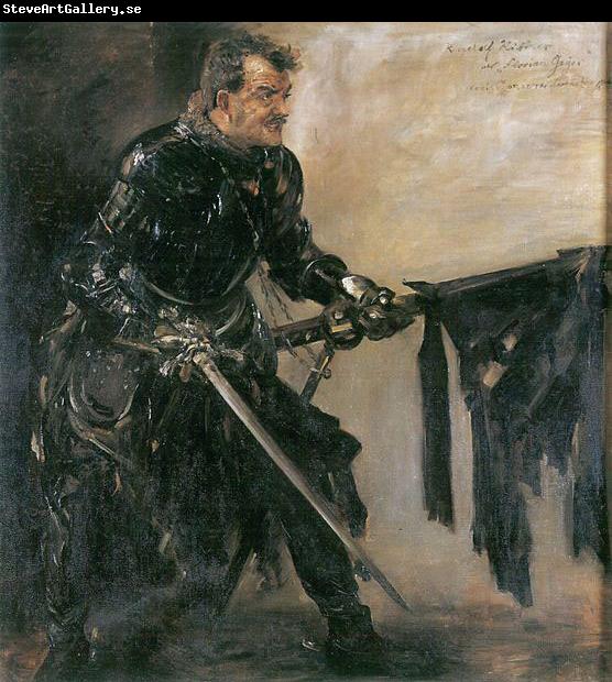 Lovis Corinth Portrat des Rudolf Rittner als Florian Geyer